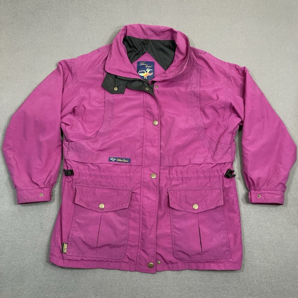 Vintage SNOW GOOSE Gore-Tex Lined Jacket Size Large‎ Purple Canada Goose